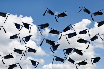 Airborne Graduation Hats linked to graduate earnings.