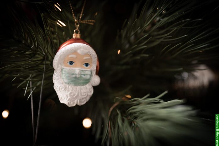Father Christmas Wearing Mask